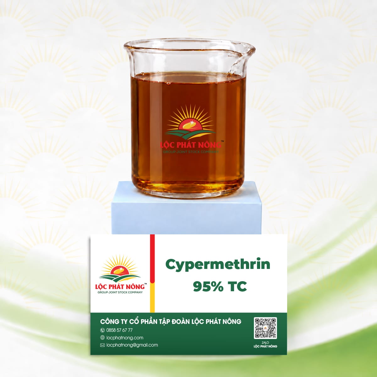 NGUYÊN LIỆU - THUỐC TRỪ SÂU - CYPERMETHRIN 95% TC